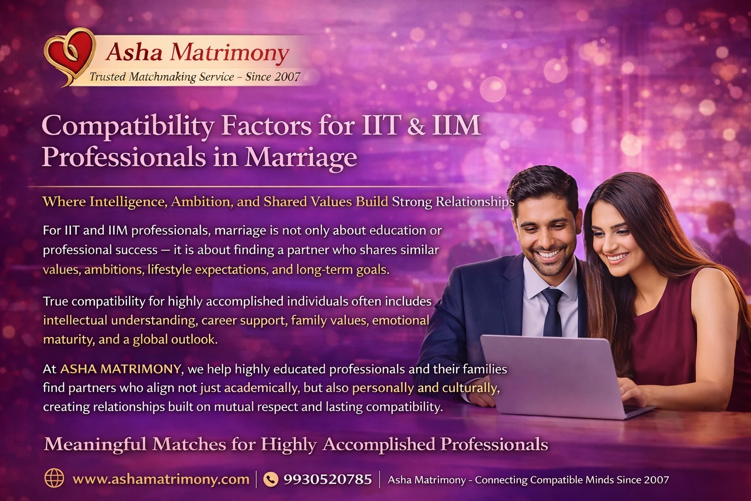 Compatibility for IIT and IIM Professionals